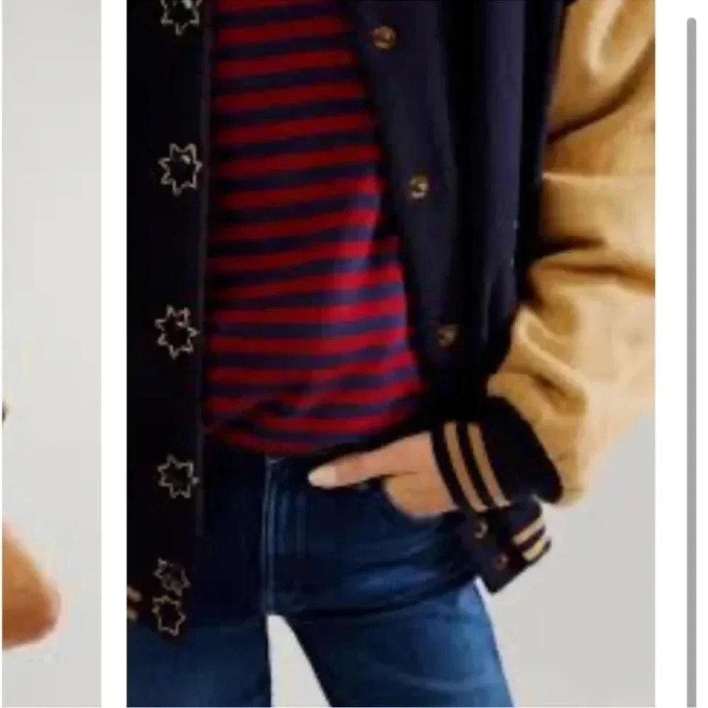 NWT Free People Home Run Varsity Bomber Jacket - Picture 7 of 16